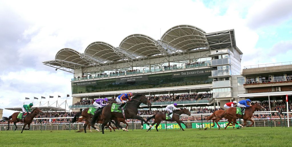 Earthlight and Mickael Barzalona got the better of Golden Horde in the Middle Park (Nigel French/PA)