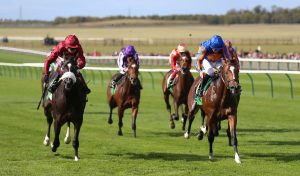 Royal Dornoch (right) gets the better of Kameko in the Royal Lodge (Nigel French/PA)